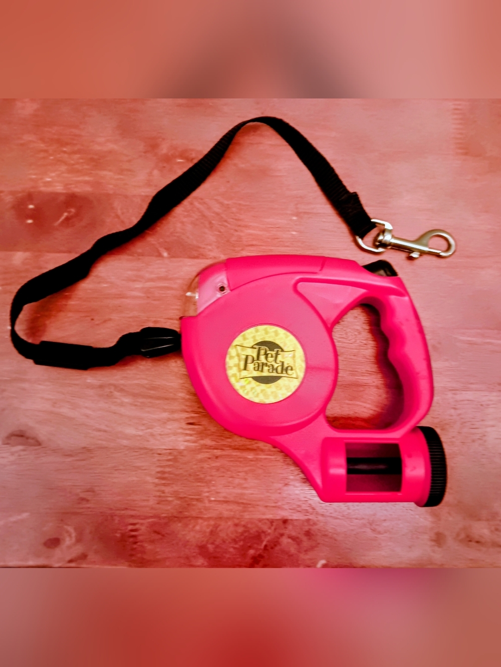 Pet Parade Red Retractable Dog Leash